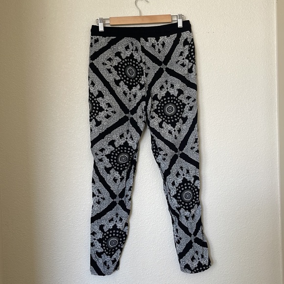 Cisono Bohemian Bandanna Print Light Weight Drawstring Pants Size L - Picture 7 of 8